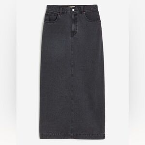 H&M | Grey Maxi Denim Skirt